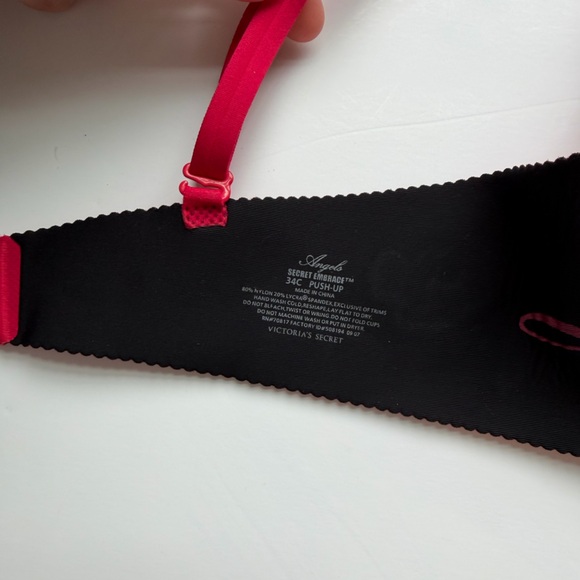 Victoria’s Secret 34C Seamless Dream Angels Secret Embrace Push-Up Bra Red - Picture 6 of 6